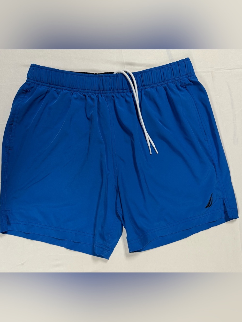 Nautica Blue Swim Trunks Men’s Large Quick Dry Lined Board Shorts